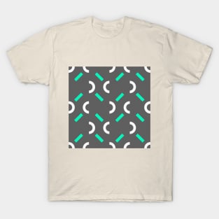 Memphis 80s Style Graphic Design Pattern T-Shirt